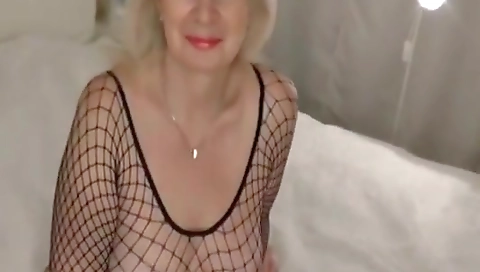 Crazy homemade Mature, Stockings porn movie