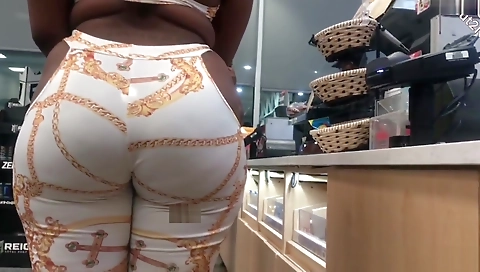 Phat black asses in public