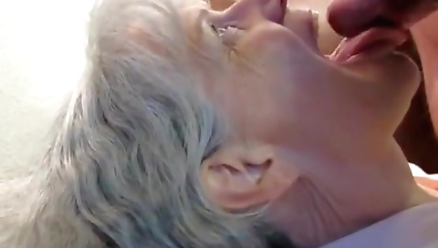 Granny sucks him dry